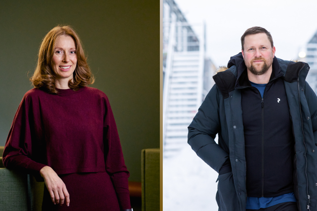  Julia Glasfors och Johan Larsson.